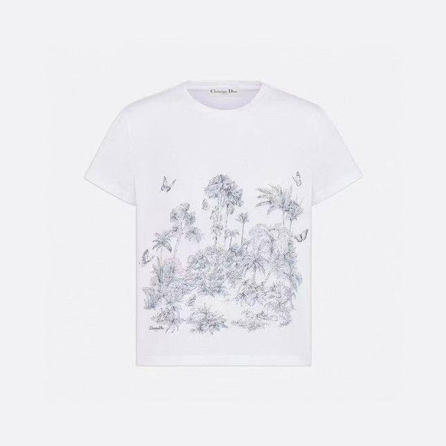 CD T-Shirt White Cotton Style 2