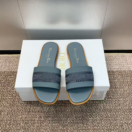 CD D-WAY SLIDES IN BLUE CANVAS