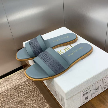 CD D-WAY SLIDES IN BLUE CANVAS