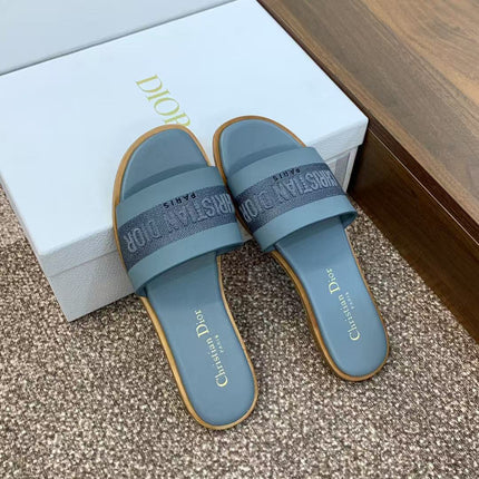 CD D-WAY SLIDES IN BLUE CANVAS