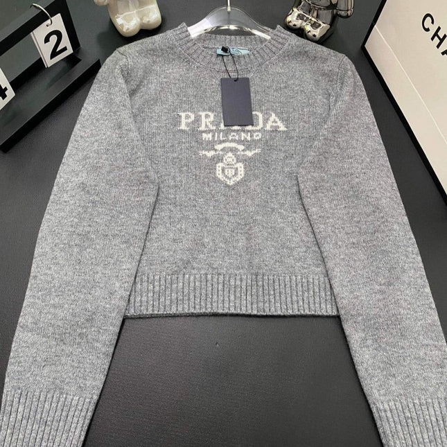 PRA SWEATER IN GREY WOOL