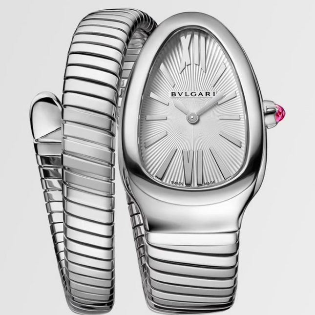 SERPENTI SEDUTTORI WATCH SILVER STAINLESS STEEL DROP-SHAPED CASE