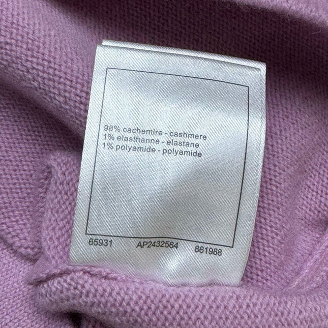 CC ICONIC SKIRT IN PINK WOOL KNIT WITH FRONT POCKETS