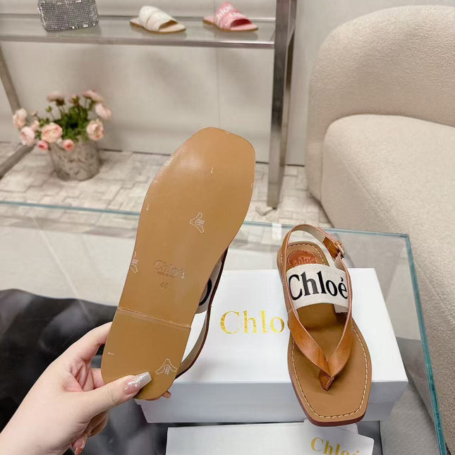STRAP SANDALS IN TAN BROWN CANVAS AND CALFSKIN