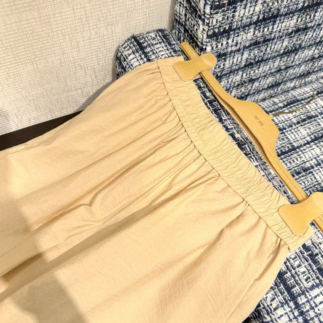LOEWE SET IN BEIGE COTTON WITH EMBROIDERED LOGO