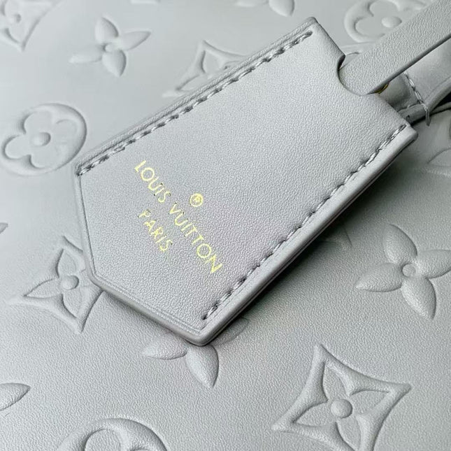 SPEEDY BANDOULIERE 30 IN GREY EMBOSSED CALFSKIN