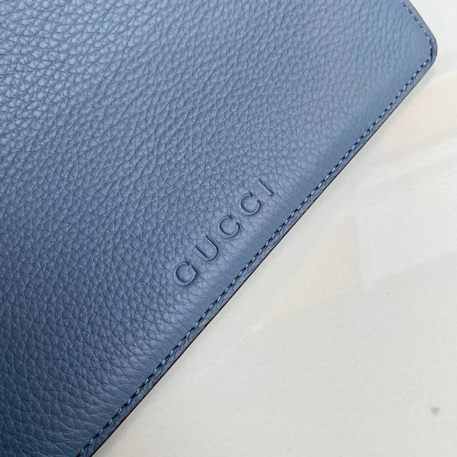 GG HORSEBIT HOBO BAG 46 IN LIGHT BLUE CALFSKIN GOLD HARDWARE