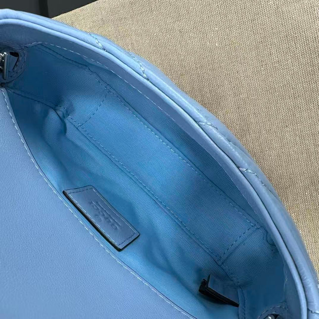 GG MARMONT 16 MINI SHOULDER BAG BLUE CALFSKIN