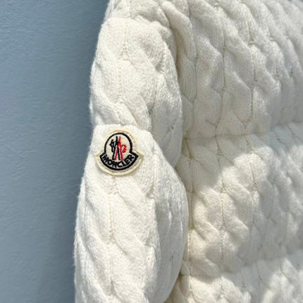 MONCLER JACKET IN WHITE WOOL