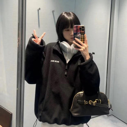 MIUMIU JACKET IN BLACK WOOL