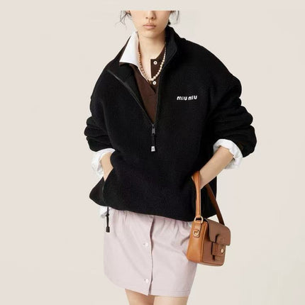 MIUMIU JACKET IN BLACK WOOL