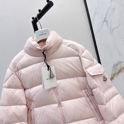 MONCLER PUFFER JACKET IN LIGHT PINK