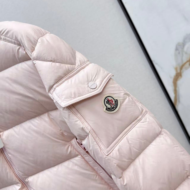 MONCLER PUFFER JACKET IN LIGHT PINK