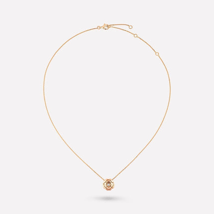 EXTRAIT DE CAMELIA NECKLACE PINK GOLD DIAMOND
