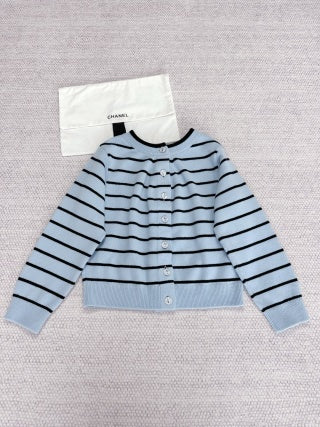 CC 25 Striped Cardigan Cashmere