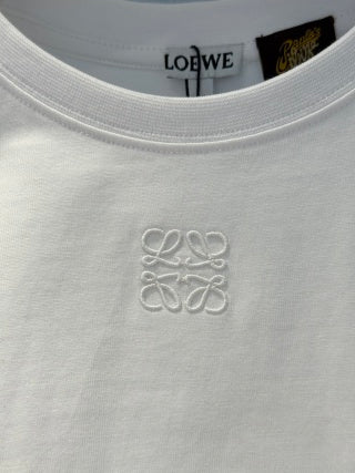 Loewe 25 Bear Embroidered High Waist Short T-shirt Cotton