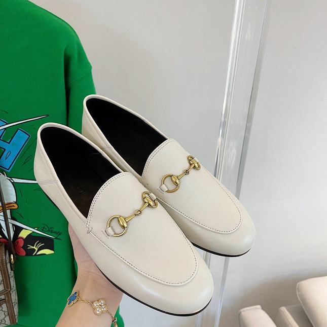 GG LOAFERS MULES WHITE