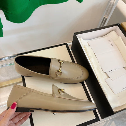 GG LOAFERS MULES BEIGE