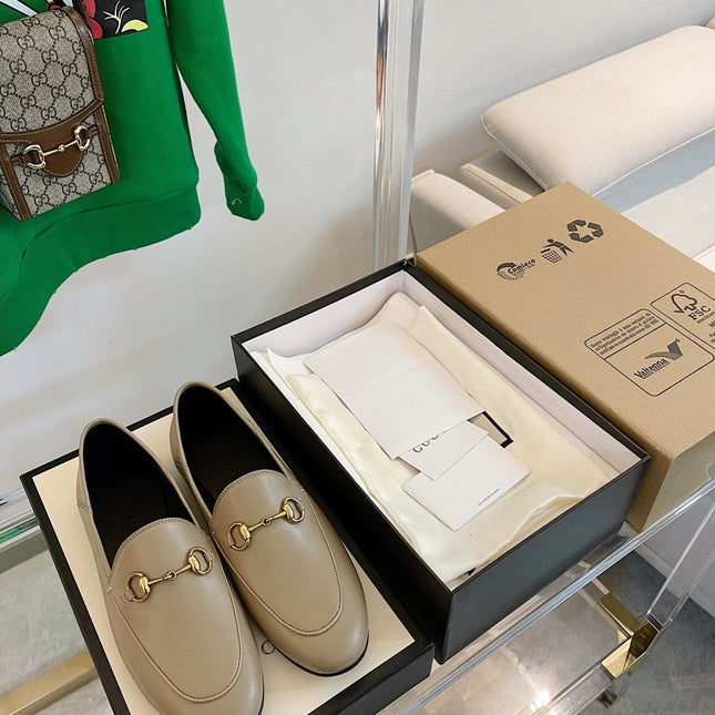 GG LOAFERS MULES BEIGE