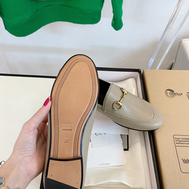 GG LOAFERS MULES BEIGE