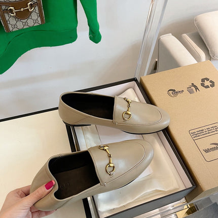 GG LOAFERS MULES BEIGE