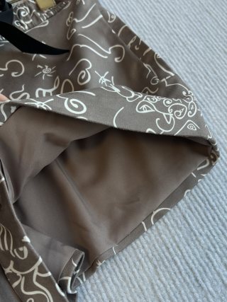 CC 25 Bowknot Suit Brown Polyester Fiber