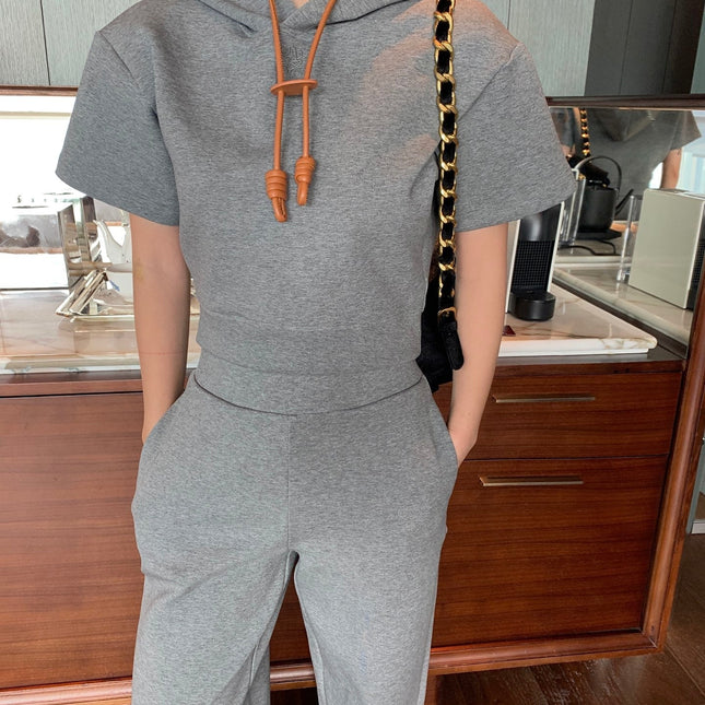 Loewe 25 Sweatshirt Suit Gray Cotton