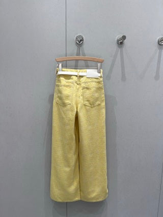 Loewe 25 Pattern With Belt Jeans Cotton
