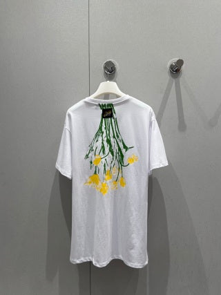 Loewe 25 Floral Round Neck Short-sleeved T-shirt Cotton