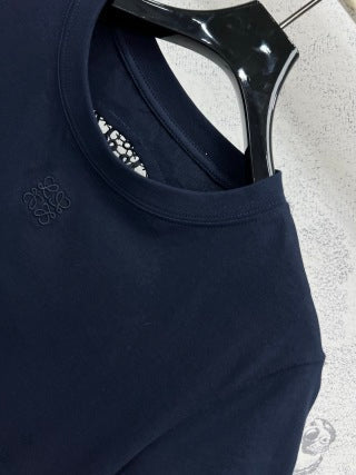 Loewe 25 Hollow Lace Short Sleeves t-shir Cotton