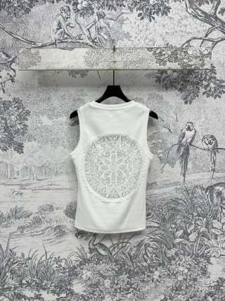 Loewe 25 Hollow Lace Vest Cotton