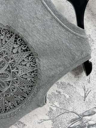 Loewe 25 Hollow Lace Vest Cotton