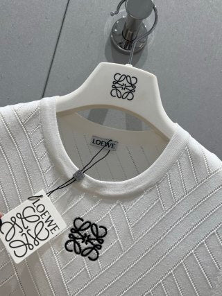 Loewe 2025 Embroidered Knitted Vest Wool