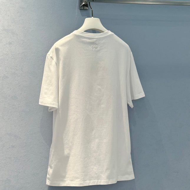 Loewe 25 Pink Bear T-shirt White Cotton