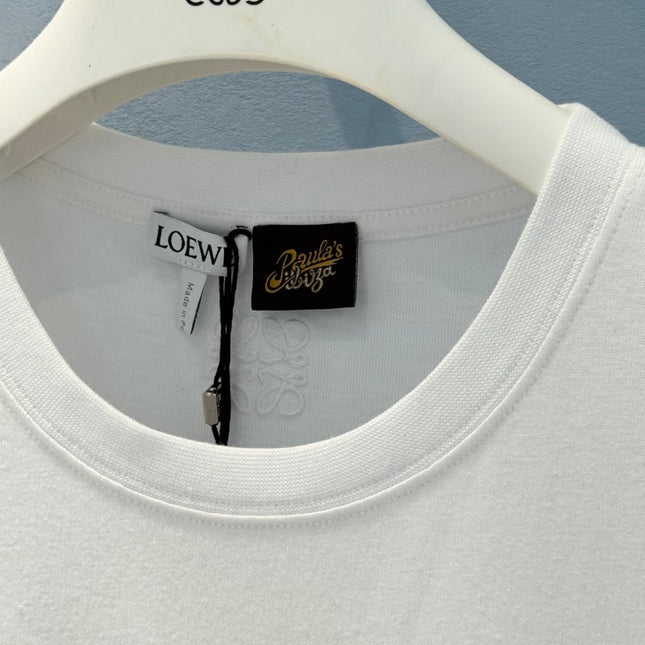 Loewe 25 Pink Bear T-shirt White Cotton