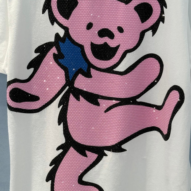 Loewe 25 Pink Bear T-shirt White Cotton