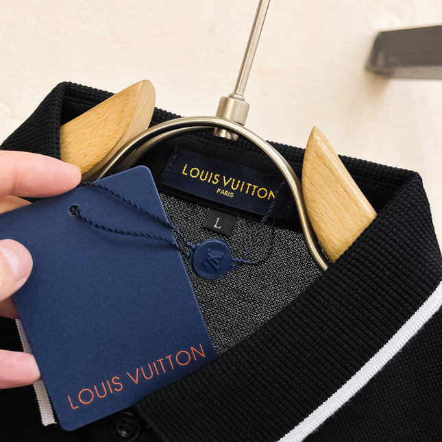 LV POLO BLACK LONG-STAPLE COTTON 238770