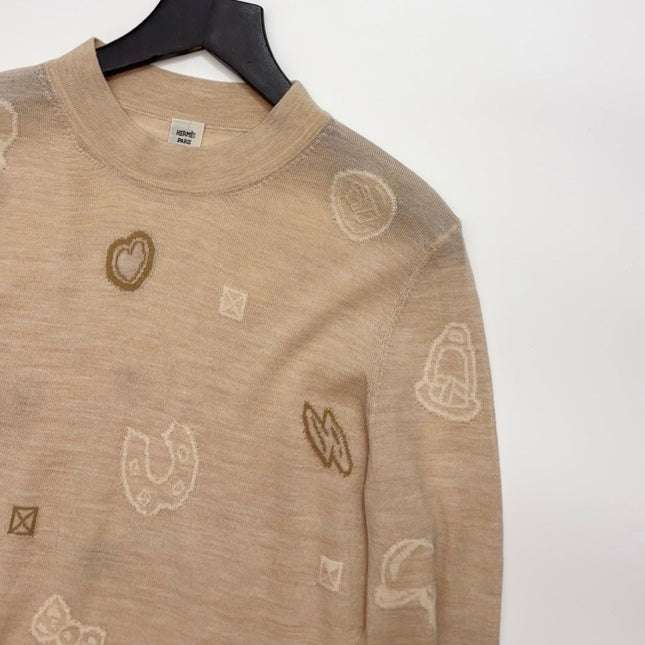 HERMES 25S WOOL-LINED SWEATER 186