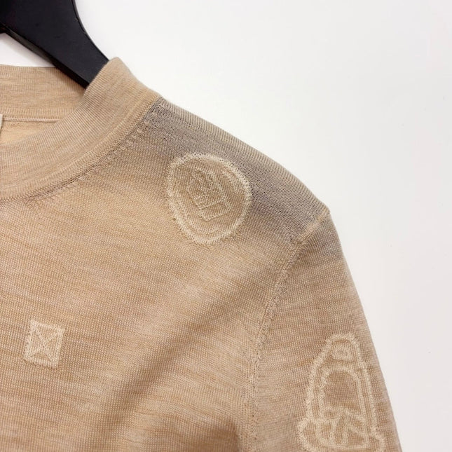 HERMES 25S WOOL-LINED SWEATER 186