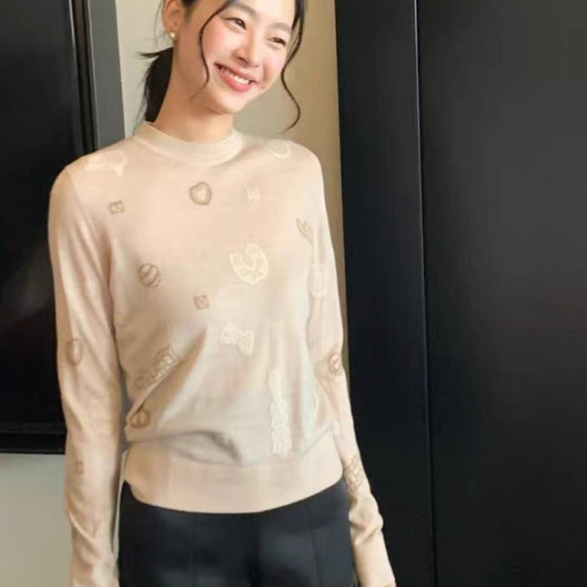 HERMES 25S WOOL-LINED SWEATER 186