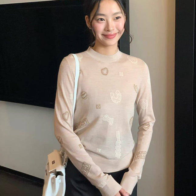 HERMES 25S WOOL-LINED SWEATER 186