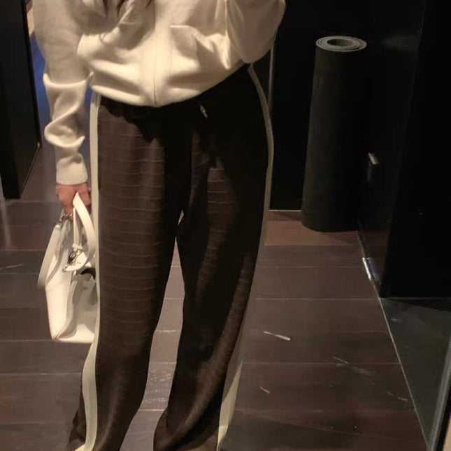 HERMES 25S STRAIGHT-LEG KNIT PANTS 194