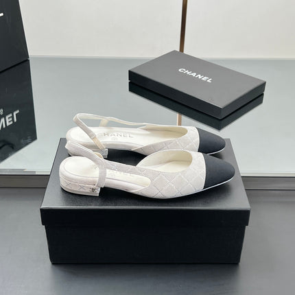 CC SLINGBACK 25S 25 MM IN WHITE SUEDE AND CRYSTALS