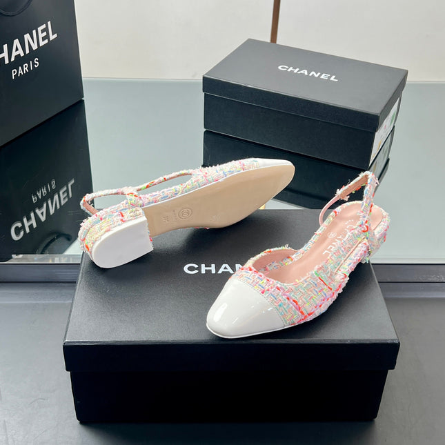 CC SLINGBACK 25S 25 MM IN MULTICOLOR TWEED