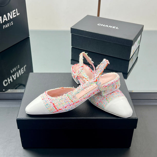 CC SLINGBACK 25S 25 MM IN MULTICOLOR TWEED