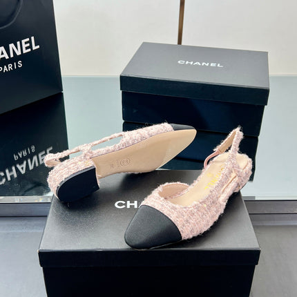 CC SLINGBACK 25S 25 MM IN LIGHT PINK TWEED