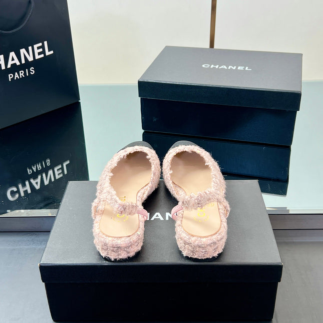 CC SLINGBACK 25S 25 MM IN LIGHT PINK TWEED