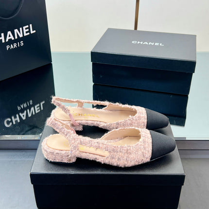 CC SLINGBACK 25S 25 MM IN LIGHT PINK TWEED