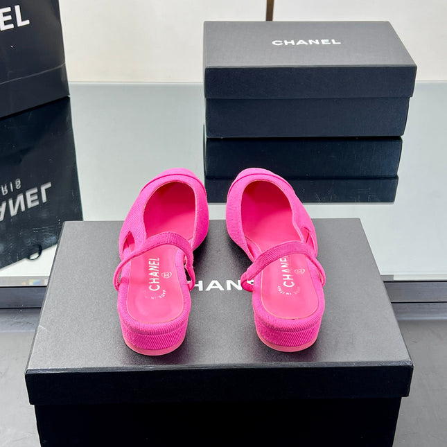 CC SLINGBACK 25S 25 MM IN PINK FABRIC