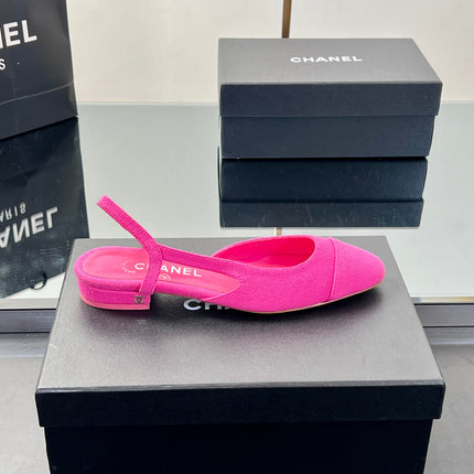 CC SLINGBACK 25S 25 MM IN PINK FABRIC